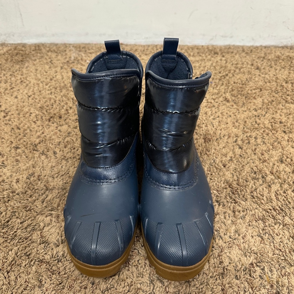 Sperry Maritime Repel Navy Blue Quilted Puffer Duck Boots STS89335 Womens 9.5